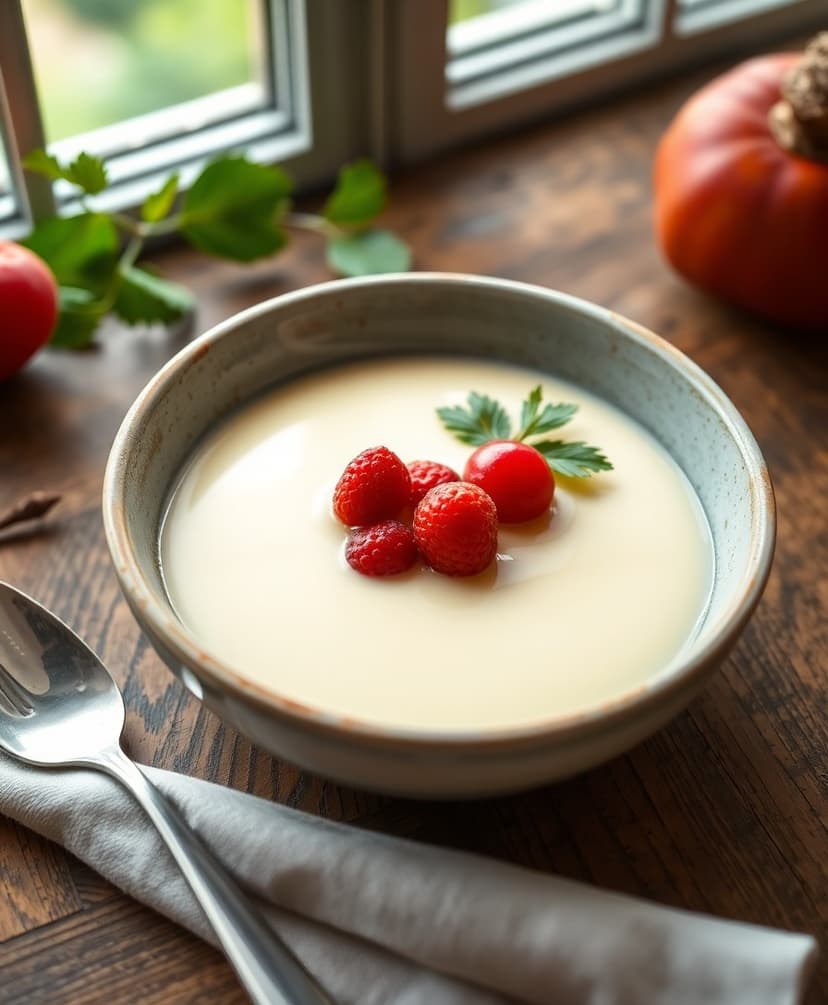 Panna Cotta Classica con Coulis di Frutti di Bosco